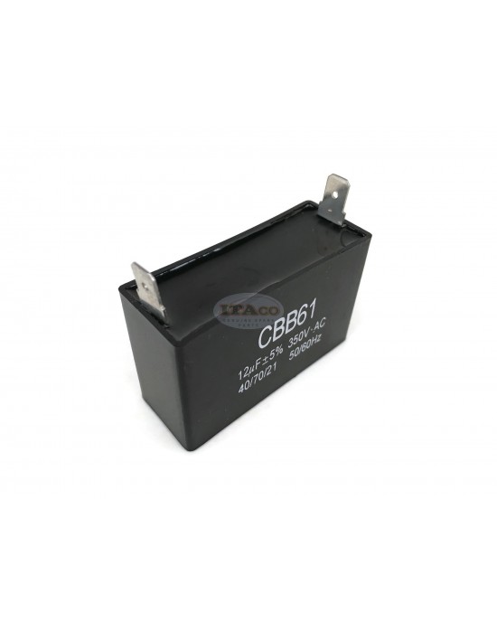 12uF Generator Motor Capacitor Condenser 11.5uF 12 uf CBB61 12.5uF 50 60 Hz 250V - 450V 350V AC UL AVR 12uF Generator Motor Capacitor Condenser 11.5uF 12 uf CBB61 12.5uF 50 60 Hz 250V - 450V 350V AC UL AVR