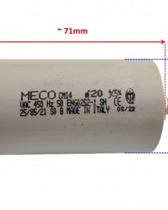 Made in Italy Motor Electrolytic Comar Condenser Capacitor 20 UF - 19UF ~ 20UF ~21UF 20.5uF 450V Vac