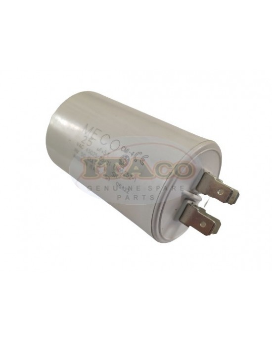 Made in Italy Motor Electrolytic Comar Condenser Capacitor 25 UF - 23.8UF ~ 25UF ~ 26.25UF 24uF 26uF 450V Vac