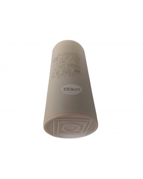 CBB60 25uF 450V AC Motor Run Capacitor, 25 MFD 415VAC 50/60Hz Cylindrical 4-Pin Spade Terminal for Washer Water Pump Motor
