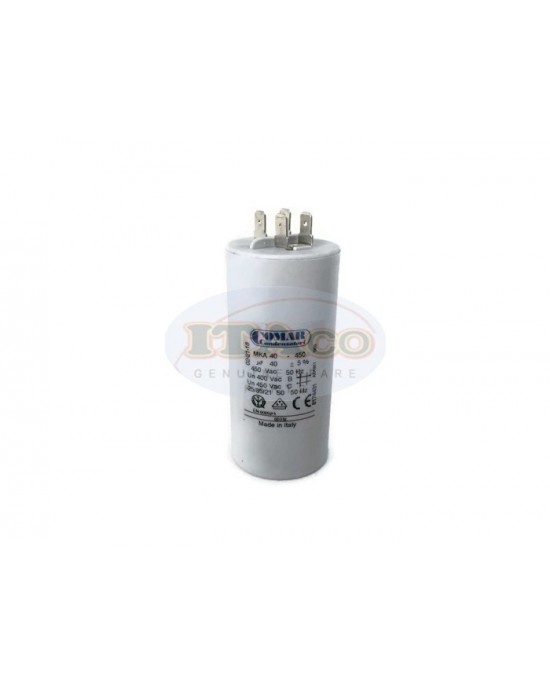 Made in Italy Motor Electrolytic Comar Condenser 40uF Capacitor MKA 38UF ~ 40UF ~ 42UF 39uF 41uF 450V Vac