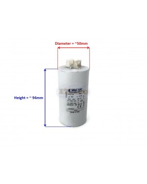 Made in Italy Motor Electrolytic Comar Condenser Capacitor MKA 50UF 47.5UF 48UF 49UF 51UF 52UF 52.5UF 450V VAC