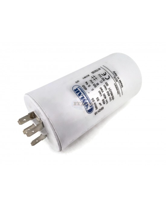 Made in Italy Motor Electrolytic Comar Condenser 55UF Capacitor MKA 55 UF - 52.3UF ~ 57.75UF 53UF 54UF 56UF 57UF 450V Vac