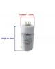 Made in Italy Motor Electrolytic Comar Condenser 55UF Capacitor MKA 55 UF - 52.3UF ~ 57.75UF 53UF 54UF 56UF 57UF 450V Vac