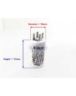 Made in Italy Motor Electrolytic Comar Condenser Capacitor MKA 6.3uF 6UF 6.1uF 6.2uF 6.5uf 6.4uF 6.6uF 450V VAC