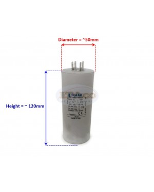 Made in Italy Motor Electrolytic Comar Condenser Capacitor MKA 71.25uF ~ 75UF ~ 78.75uF 72uF 73uF 74uF 76uF 77uF 78uF 450V Vac