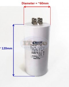 Made in Italy Motor Electrolytic Comar Capacitor 90UF Condenser 450V Vac MKA 86UF ~ 90 uF ~ 94UF 87uF 88uF 89uF 91uF 92uF 93uF