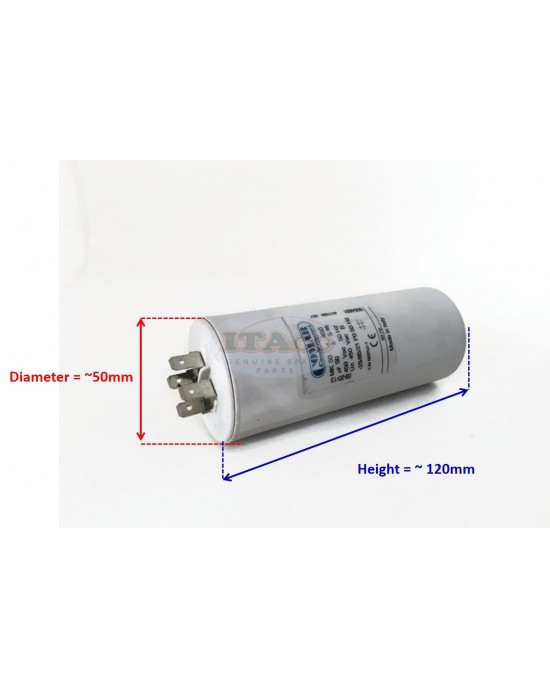 Made in Italy Motor Electrolytic Comar Condenser Capacitor MK 50UF 47.5UF 48UF 49UF 51UF 52UF 52.5UF 450V VAC