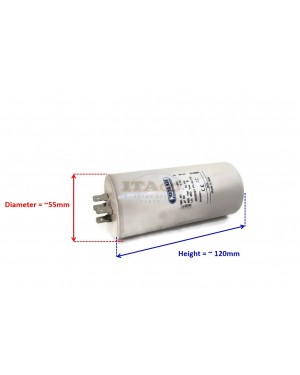 Made in Italy Motor Electrolytic Comar Condenser Capacitor MK 60UF 57UF 58UF 59UF 61UF 62UF 63UF 450V VAC