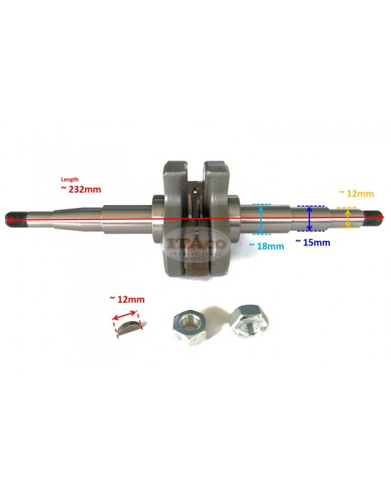 Made in Taiwan Crankshaft Assy Nut Oil Seal Key 1106 030 0400 replaces STIHL 070 090 G Chainsaw Engine Made in Taiwan Crankshaft Assy Nut Oil Seal Key 1106 030 0400 replaces STIHL 070 090 G Chainsaw Engine