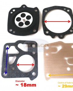 Carburetor Diaphram Rebuild Kit DG-3HS DG-5HS STIHL 041 051 090 TS08 TF350 TS760 HS-138B 181C 118B 60D 212B