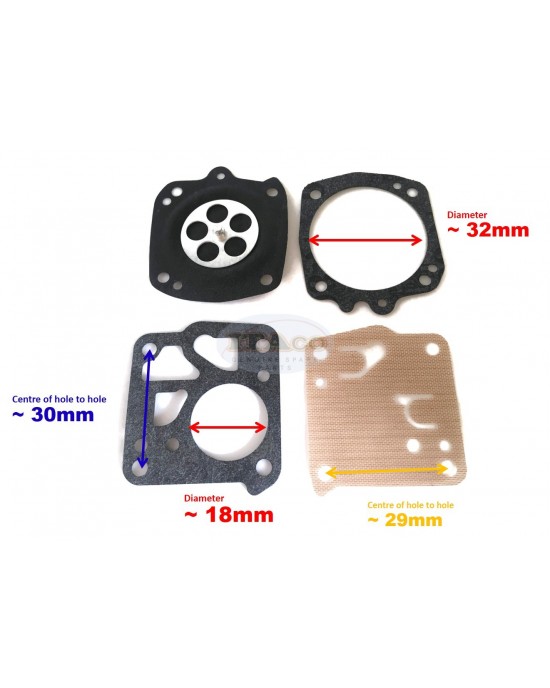 Carburetor Diaphram Rebuild Kit DG-3HS DG-5HS STIHL 041 051 090 TS08 TF350 TS760 HS-138B 181C 118B 60D 212B