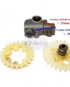 For STIHL 038 MS380 MS381 Oil Pump Assy with Worm Spur Gear (3pcs Kit) 1119 640 3200 Chainsaw