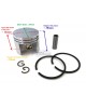 Piston Kit Assy, Ring Set, Pin, Circlip 1130 030 2000 For STIHL 017 MS170 MS 170 chainsaw 37MM motor Engine