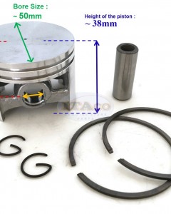 Piston Kit Ring Set 1119 030 2001 1119 034 3000 For STIHL Chainsaw 038 Super 038 SW 038FB S 50MM Engine
