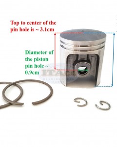 Piston Assy Kit 1110-030-2002 for STIHL Chainsaw 041 Ring Set, Pin, Clip 041 FB G AV bore 44MM Motor Engine
