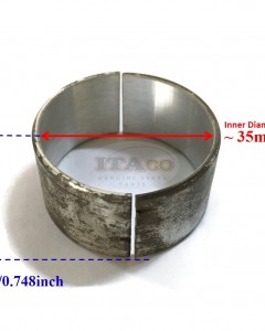 Big End Bearing, Crank Pin Connecting Rod 714350-23600 Oversize 0.25 fits Yanmar 178F 178FA L60 L70 36MM Diesel Forklift 6HP 4-stroke Air-Cooled Generator Engine