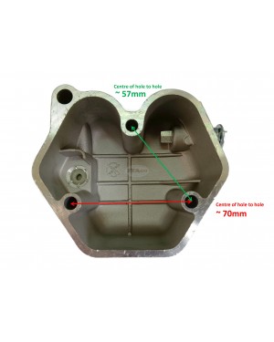 Cylinder Head Bonnet Valve Cover 3 holes Assy Compatible for Yanmar L75 L90AE L100 N Chinese 186FA 186FAE 418CC 188F 190F 10HP 11HP Champion DG6501ES Air Cool Diesel 5.0-7.50KW Generator