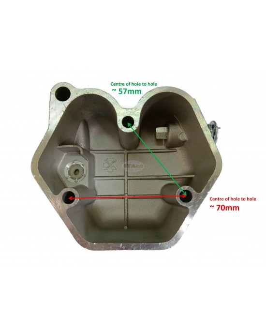 Cylinder Head Bonnet Valve Cover 3 holes Assy Compatible for Yanmar L75 L90AE L100 N Chinese 186FA 186FAE 418CC 188F 190F 10HP 11HP Champion DG6501ES Air Cool Diesel 5.0-7.50KW Generator