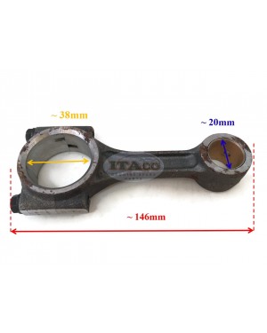 For Yanmar L70 L70DET 714350-23704 Diesel Tractor Connecting Con Rod Assy Chinese 178 178F 6HP Engine Generator