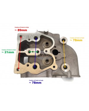 Cylinder Head Assy for Chinese Diesel KM186FA 186FA 418CC 10HP 4-stroke Air-Cooled Kama Kipor Generator Engine