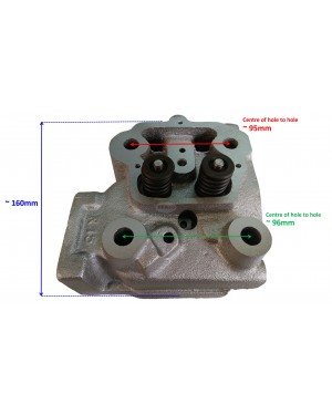 Cylinder Head Assy 11271-0304-0 replaces Kubuta RK105 RK125 Diesel Injection Forklift Engine