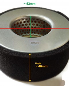 Air Filter Cleaner Element Chinese China 178 178F 170 170F Diesel Engine Generator Air Filter Cleaner Element
