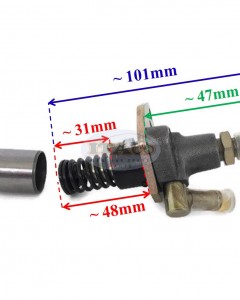 Fuel Pump Chinese 170F 178F Diesel Generator for Yanmar L48 L70 Diesel Fuel Pump (no solenoid) 6MM diameter plunger 4HP 6HP Diesel Engine