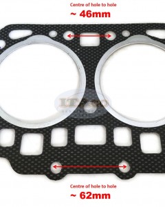 Cylinder Head Gasket 14951-03310 CM5 replaces Kubota ER1200 ER1400 -NB Diesel Motor Engine 18KVA 2 Cylinder