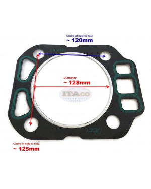 Cylinder Head Gasket replaces Kubota Vikyno Diesel ER2200 ER220 KND2200 EV2400 24hp Water Cooled 4 cycle Engine