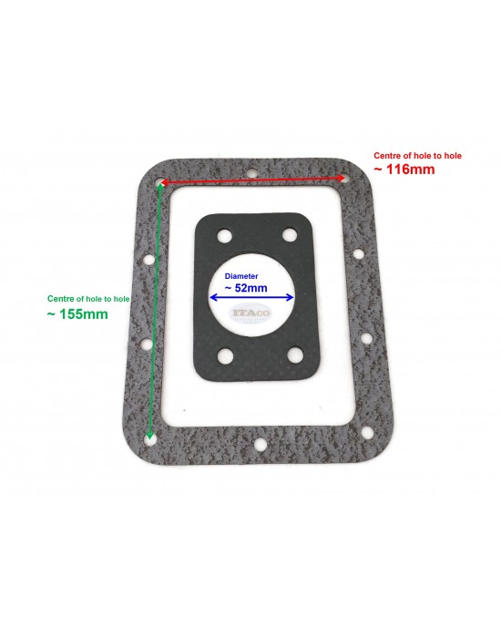 Cylinder Overhaul Full Gasket Set Kit compatible to Kubota Vikyno Diesel ER2200 ER220 KND2200 EV2400 24HP 4 cycle Engine