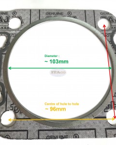 Diesel Cylinder Head Gasket 11151-0331 11171-0331 For Kubota RK105 RK125 Vikyno RV105 RK125 2N B 94MM Horizontal Water-Cooled Engine.