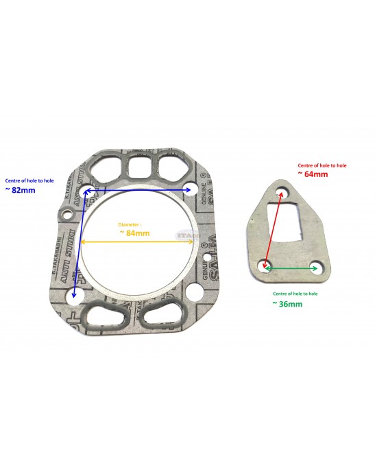 Cylinder Overhaul Gasket Set kit Head Gasket 705100-92601 105100-01330 For Yanmar TF60 TF65 TF70 Water Cooled Forklift Tractor Diesel Engine