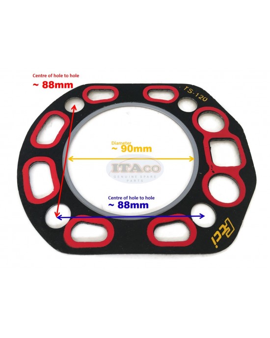 Cylinder Head Gasket 104900-01330 for Yanmar TS120 TS120 Cylinder Water Cooled Diesel Engine