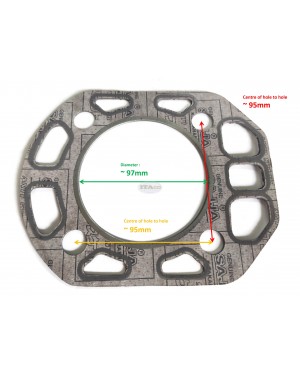 Cylinder Head Gasket 103854-01330 for Yanmar TS155 TS 155 Cylinder Water Cooled Diesel Engine