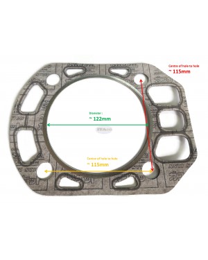 Cylinder Head Gasket 105890-01330 for Yanmar TS190 TS 190 Cylinder Water Cooled Diesel Engine