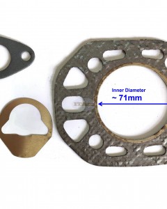 Cylinder Overhaul Head Gasket Set Kit 704100-01610 104100-01330 Replaces Yanmar TS50 Cylinder Water Cooled Forklift Tractor Diesel Engine