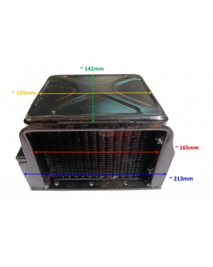 Radiator Condenser Assy 104507-44500 replaces Yanmar TS105 C ES 105 NS SS 90 218 litres Diesel Injection Forklift Engine