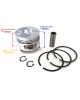 For 79.00mm Bore Chinese 178F 178 F 6HP Diesel Engine Piston Kit Assy Ring Set Oversize 1.00 040