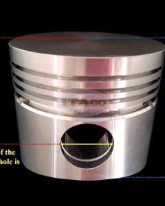 For Piston 11131-2111-0 replace Kubota RK70 RK 70 RV70 RV 70 Water Cooled Diesel Engine DT9 80MM