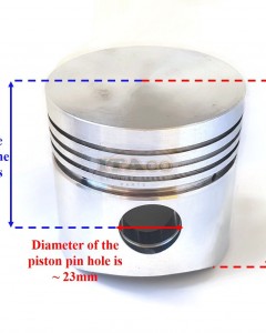Piston 104200-22090 105240-22020 For Yanmar TS60 TS 60 Water Cooled FORKLIFT Tractor Diesel Engine Generator 75MM