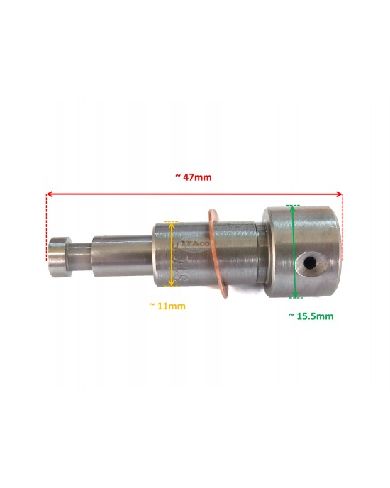 Plunger w/ Barrel Assy 102700-51100 replaces Yanmar TS130 Water-Cooled Diesel Engine Plunger w/ Barrel Assy 102700-51100 replaces Yanmar TS130 Water-Cooled Diesel Engine