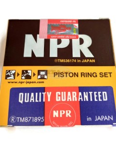 Original NPR Made in Japan Piston Ring Set 704800-22502 704800-22500 for Yanmar Diesel TF155 TF160 TS180 102MM STD Forklift Tractor Engine