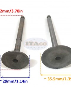 Replaces Intake Exhaust In Ex Valve Valves Kit for Yanmar L90 L100 Chinese 186F 186FA Diesel Engine