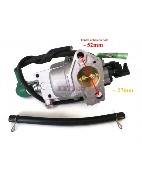 Replace Carburetor Carb with Solenoid Assy for Honda GX340 GX390 11HP 13HP 182F 188F Generator Lawnmower Trimmer Tractor Engine