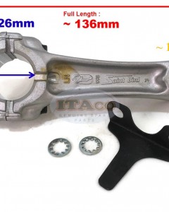 Con Connecting Rod Assy Oil Scraper For Honda G200 F500 WB30 ED1000 13200-883-060 13200-883-040 338 Lawn Mower Trimmer Motor Engine