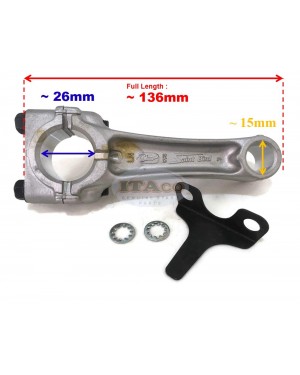 Con Connecting Rod Assy Oil Scraper For Honda G200 F500 WB30 ED1000 13200-883-060 13200-883-040 338 Lawn Mower Trimmer Motor Engine
