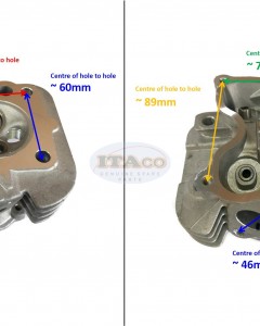 Replace Honda 154F 152F Chinese Mitsubishi 97CC 3HP Cylinder Head Cover Gasoline Engine 98CC Water Pump Lawnmower Trimmer Engine