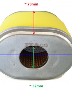 Air filter air cleaner ELEMENT Compatible with Honda GX160 & GX200 5.5HP & 6.5HP Stens 100-784 & Oregon 30-404, Rotary 19-6690 Honda17210-ze1-517 generator