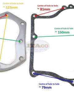 Gasket Set Kit Head Gasket 9PS 227-99001 99002 For Robin Subaru EY20 5HP Motor Lawn Mower Trimmer Engine